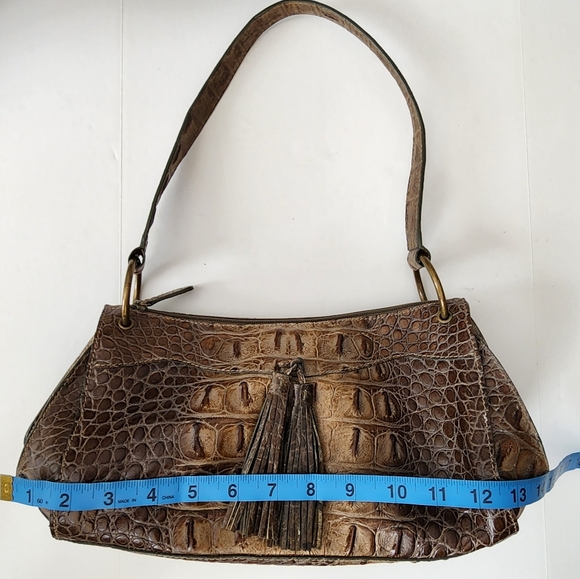 Sondra Roberts Croc Embossed Bag Purse - Picture 12 of 14